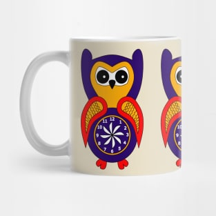 Twin birds blue baby owls Mug